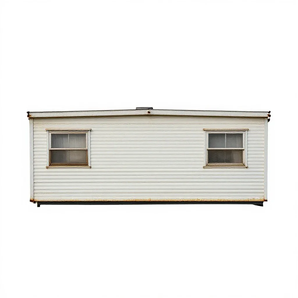 Mobile home isolated on a white background