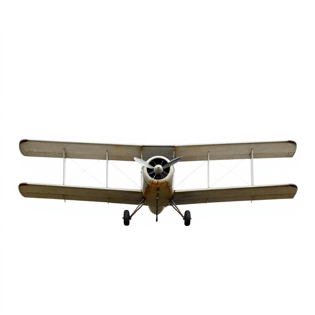 Monoplane isolated on a white background