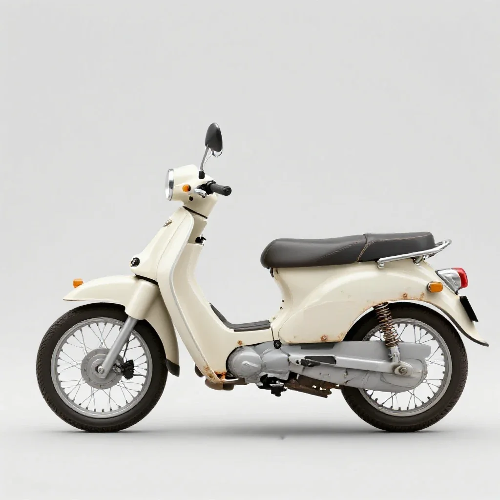 Moped isolated on a white background