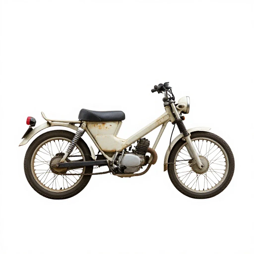 Motorcycle isolated on a white background