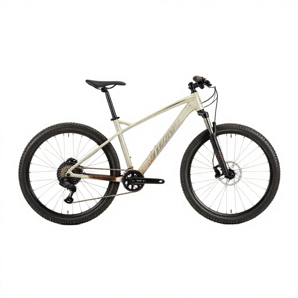 Mountain bike isolated on a white background