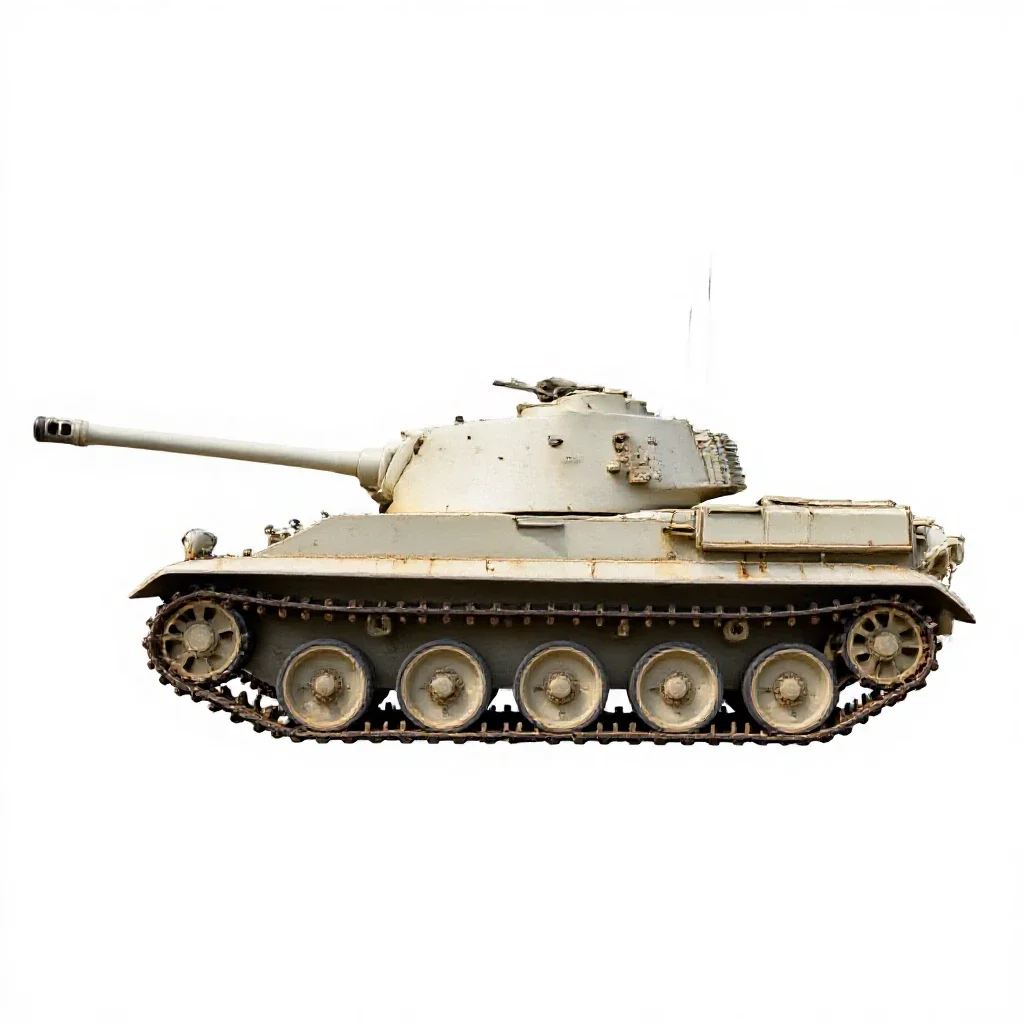 Panzer isolated on a white background