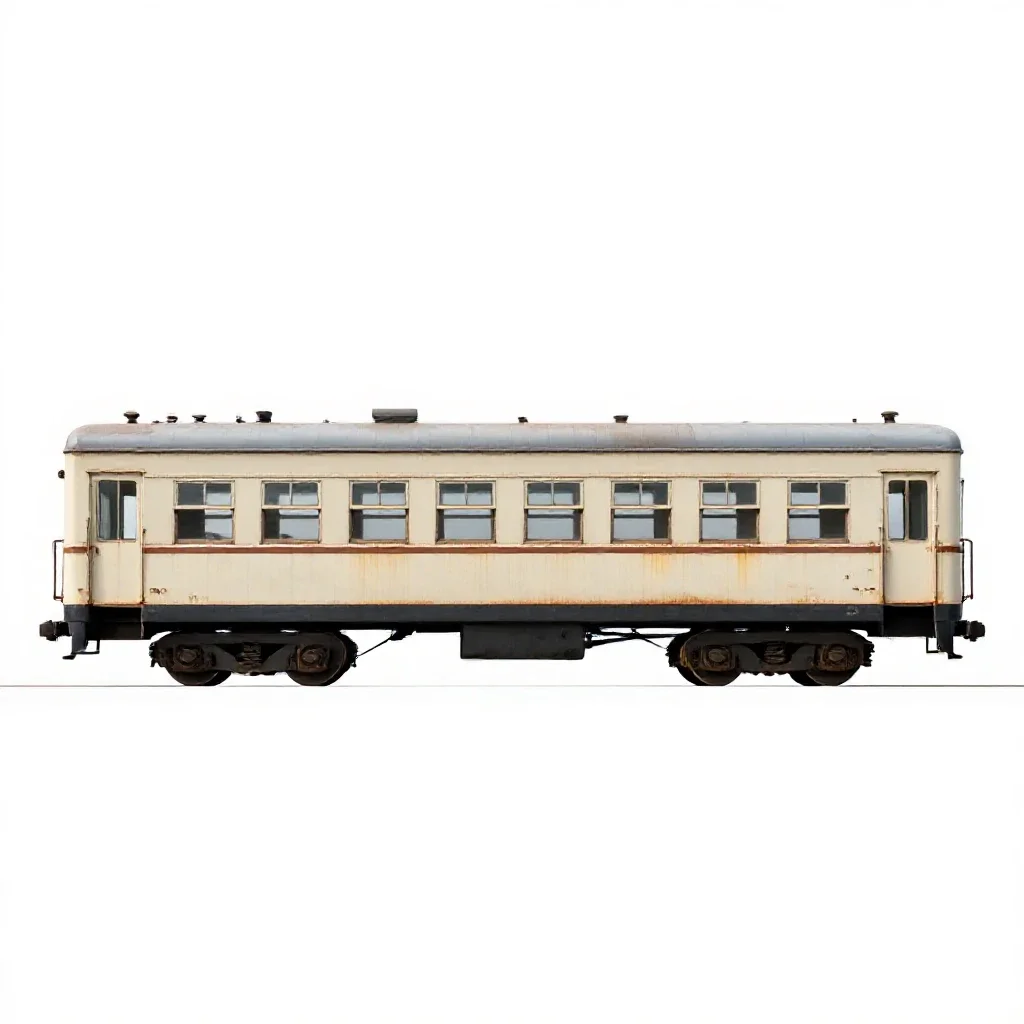 Passenger car isolated on a white background