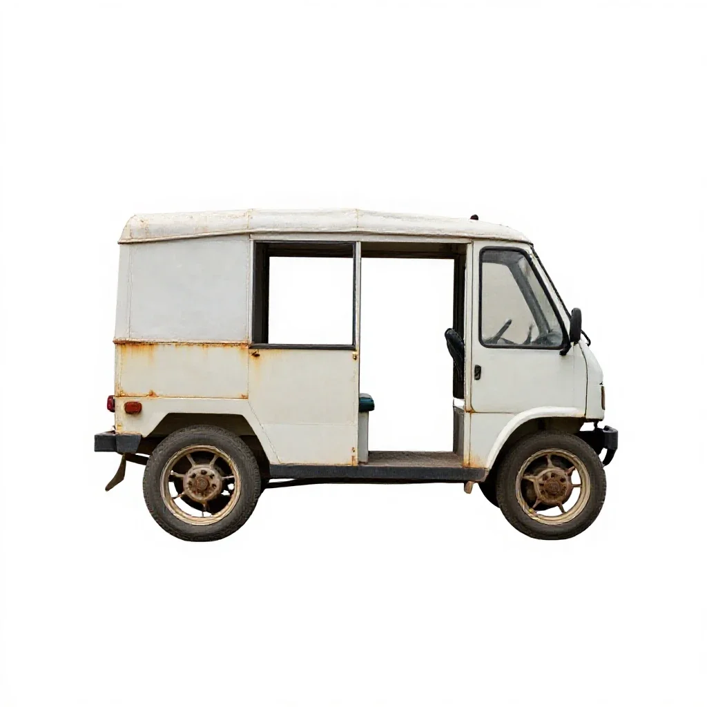 Pedicab isolated on a white background