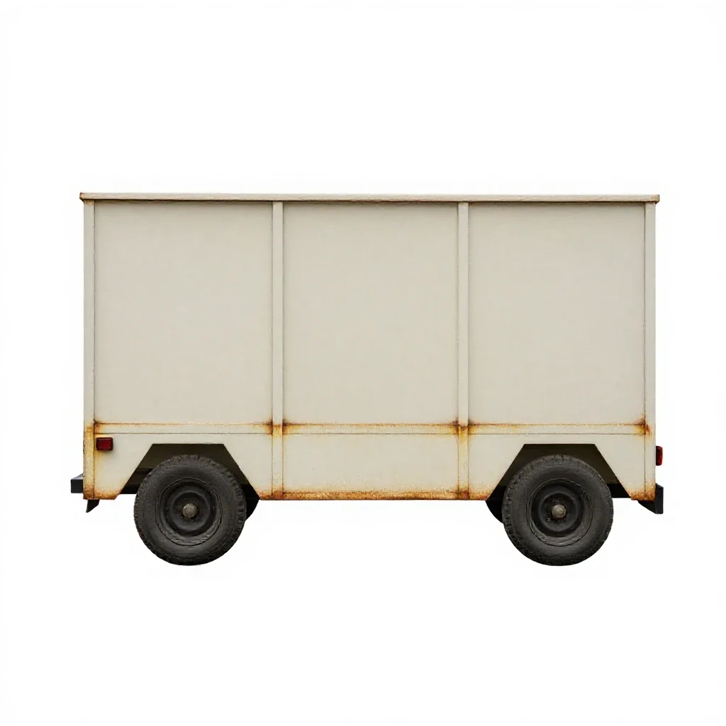 Personnel carrier isolated on a white background