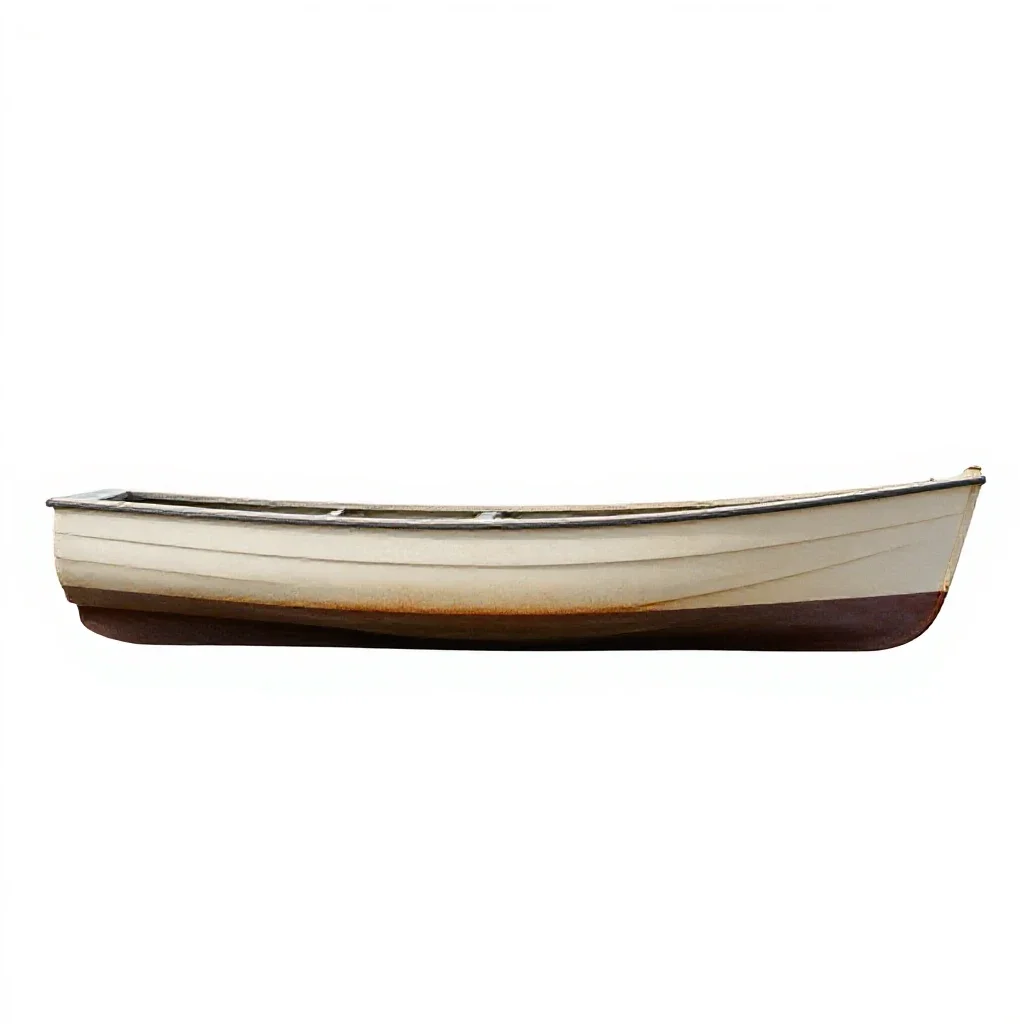 Picket boat isolated on a white background