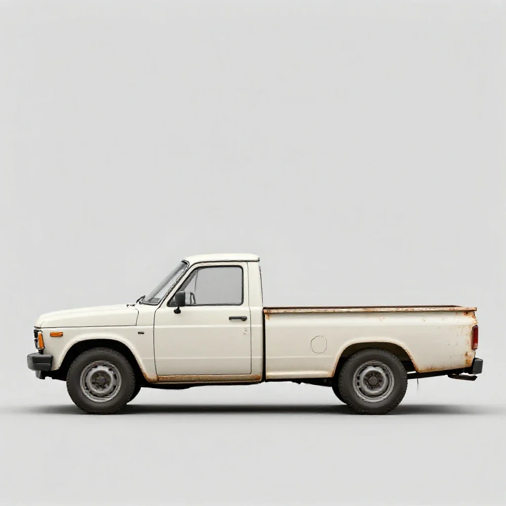 Pickup isolated on a white background