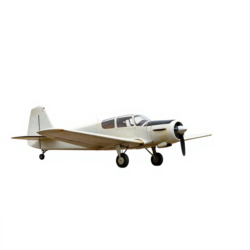 Propeller plane isolated on a white background