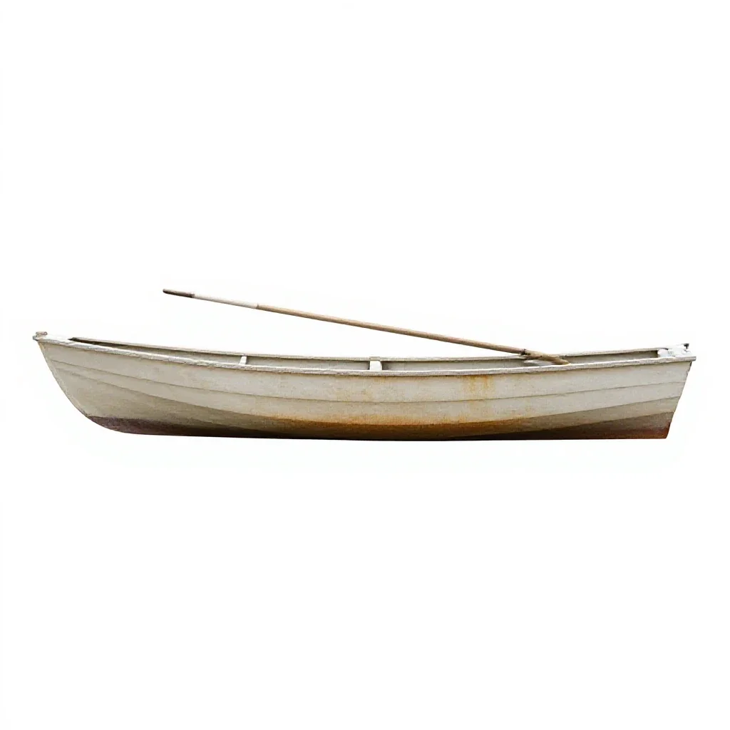 Punt isolated on a white background