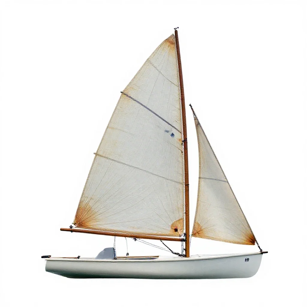 Raceabout isolated on a white background