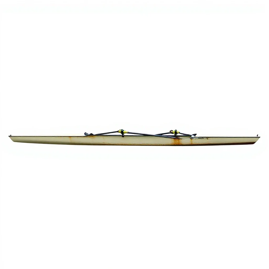 Racing boat isolated on a white background