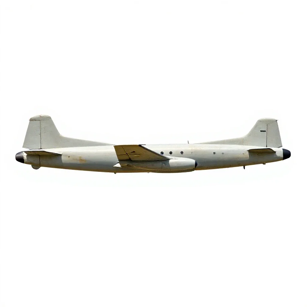 Reconnaissance plane isolated on a white background