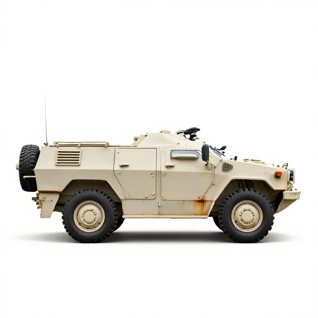 Reconnaissance vehicle isolated on a white background