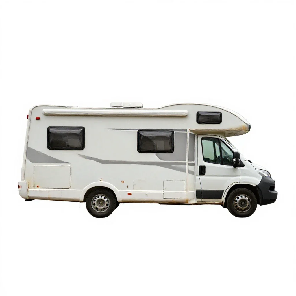 Recreational vehicle isolated on a white background