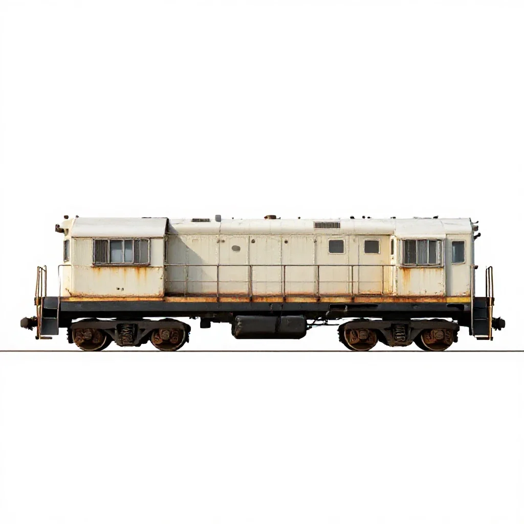 Rolling stock isolated on a white background