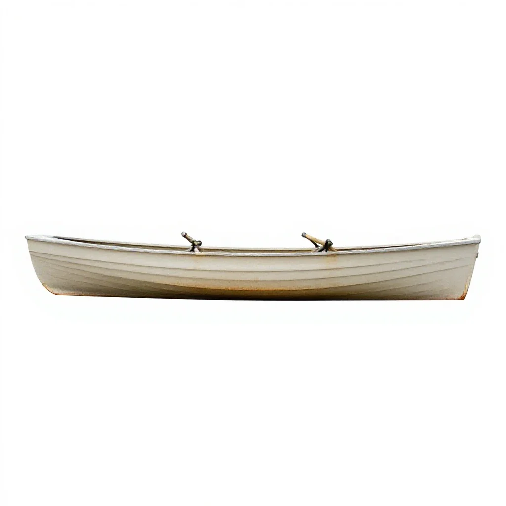 Rowing boat isolated on a white background