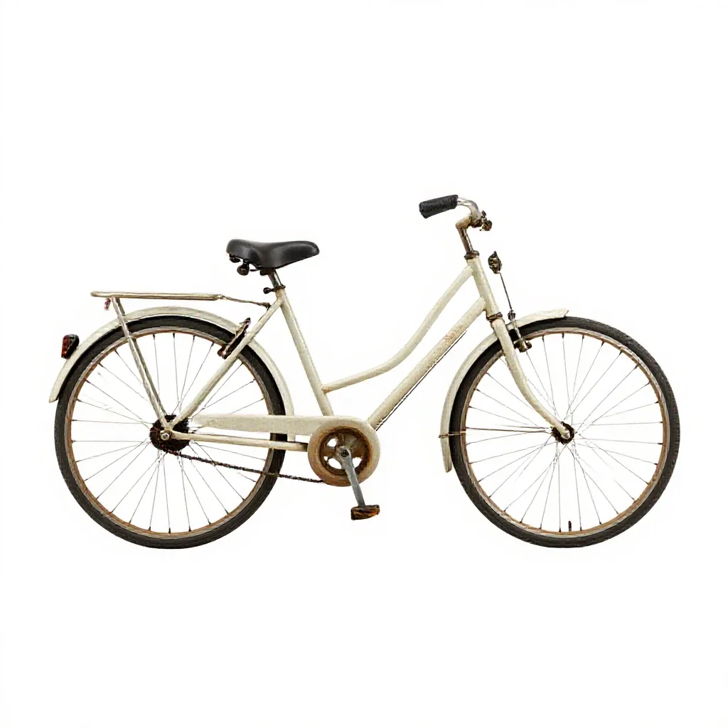 Safety bicycle isolated on a white background