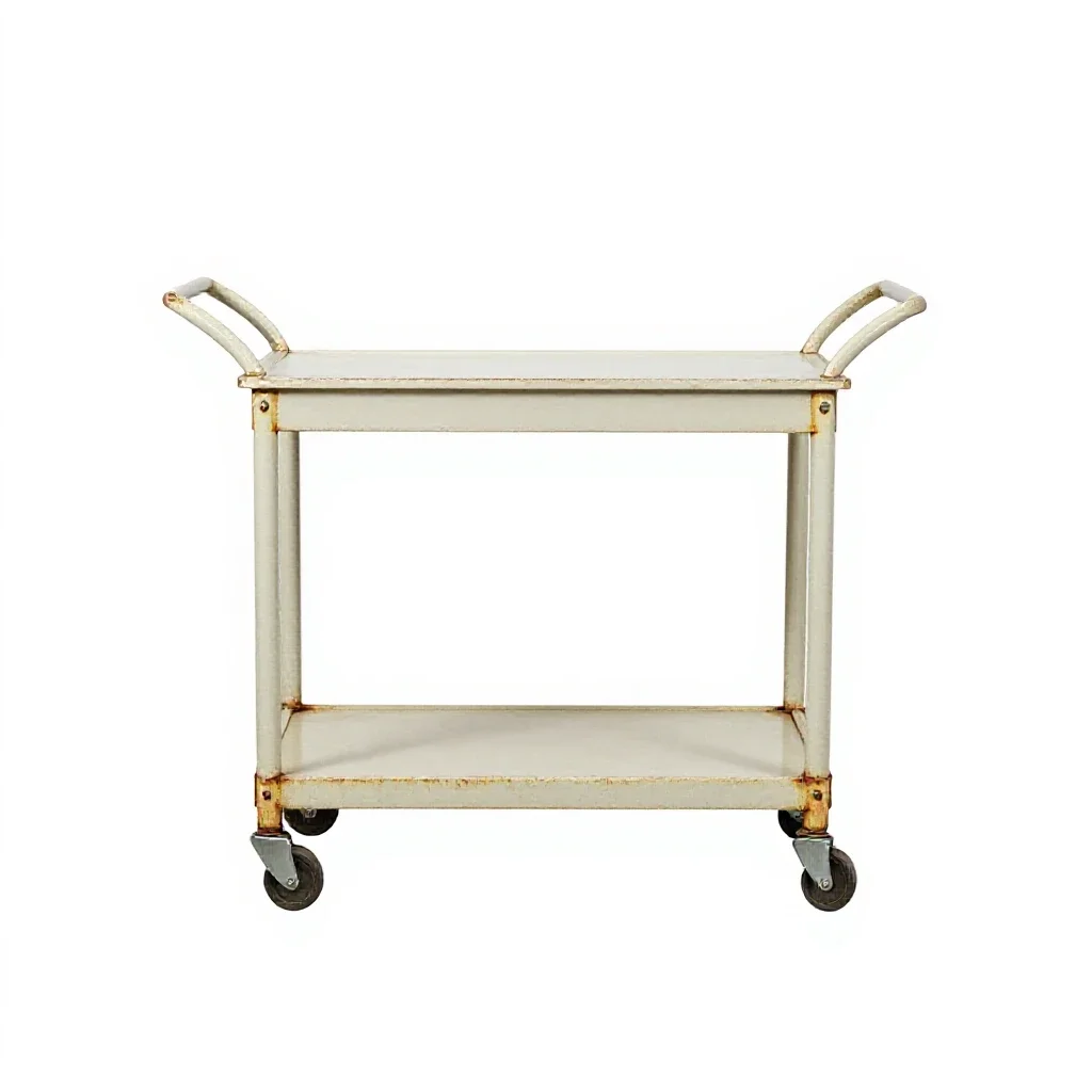 Serving cart isolated on a white background