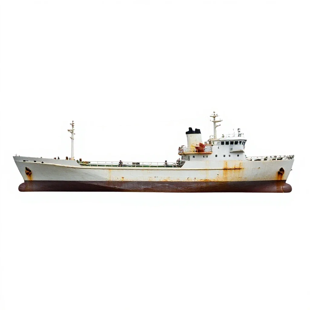 Ship isolated on a white background