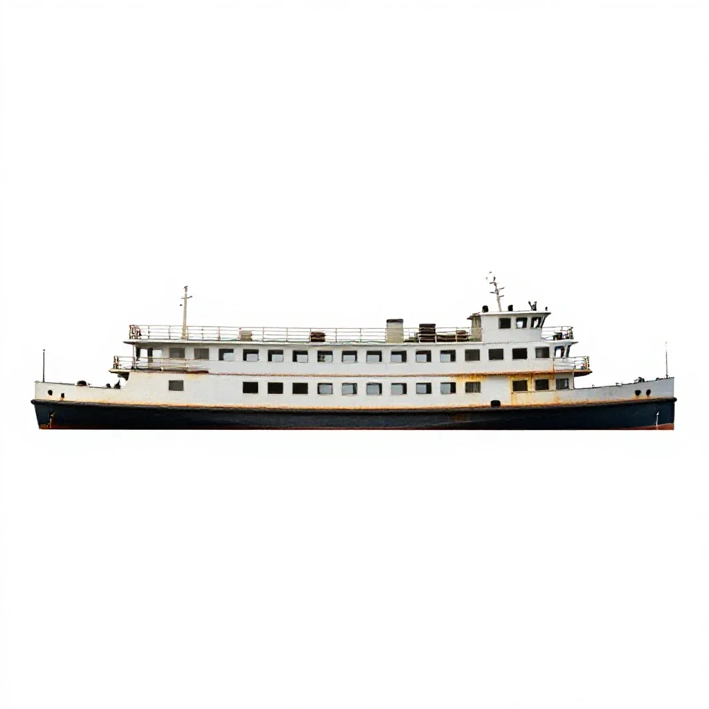 Showboat isolated on a white background