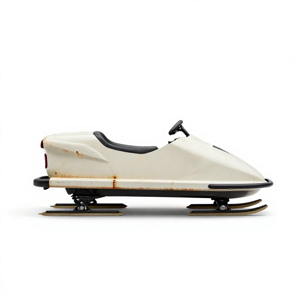 Skibob isolated on a white background
