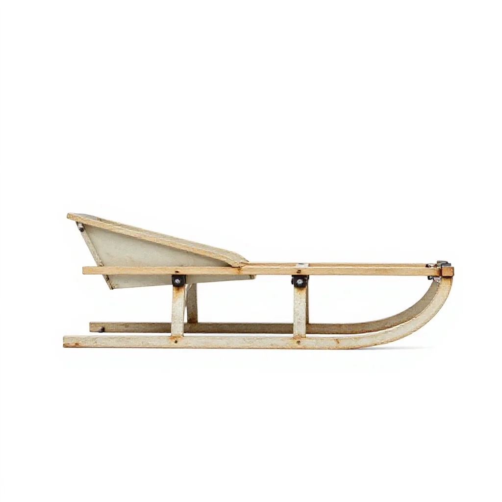 Sled isolated on a white background