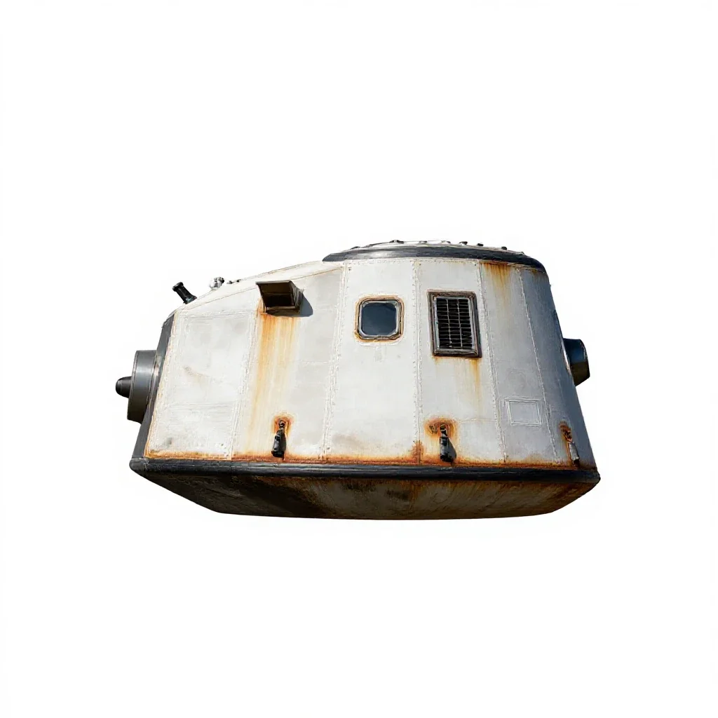 Space capsule isolated on a white background