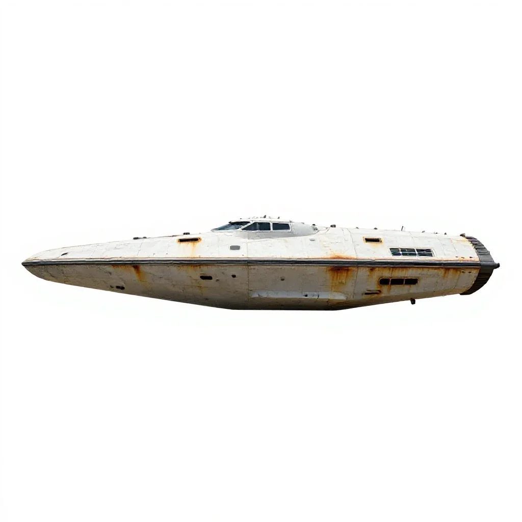 Starship isolated on a white background