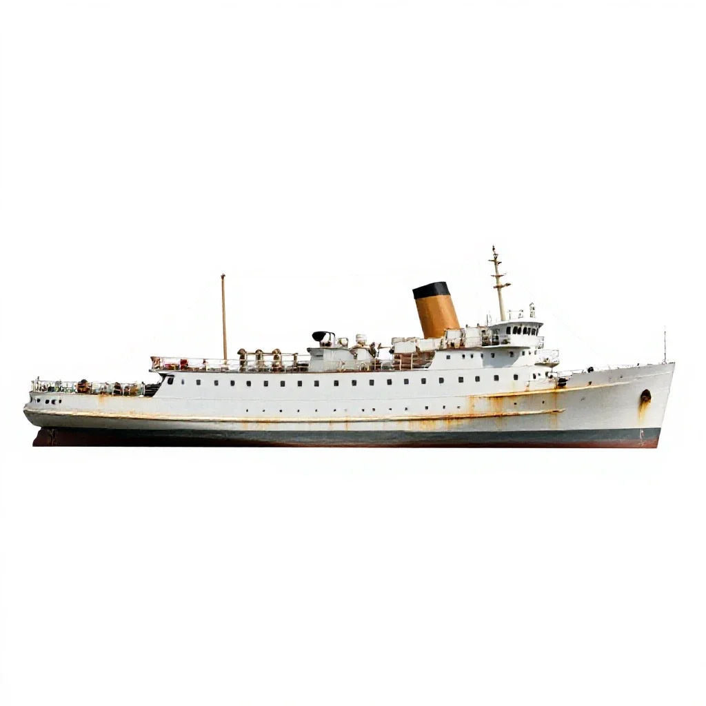 Steamer isolated on a white background