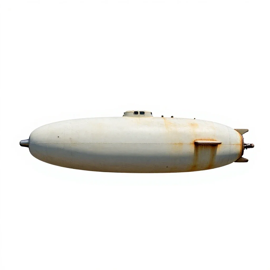 Submersible isolated on a white background