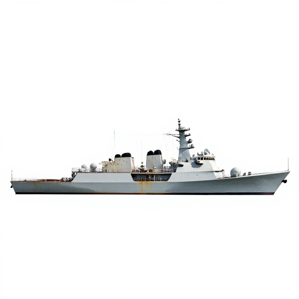Surface ship isolated on a white background