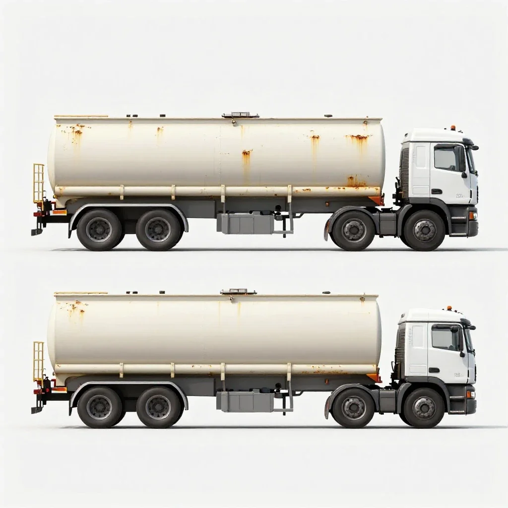 Tank car isolated on a white background