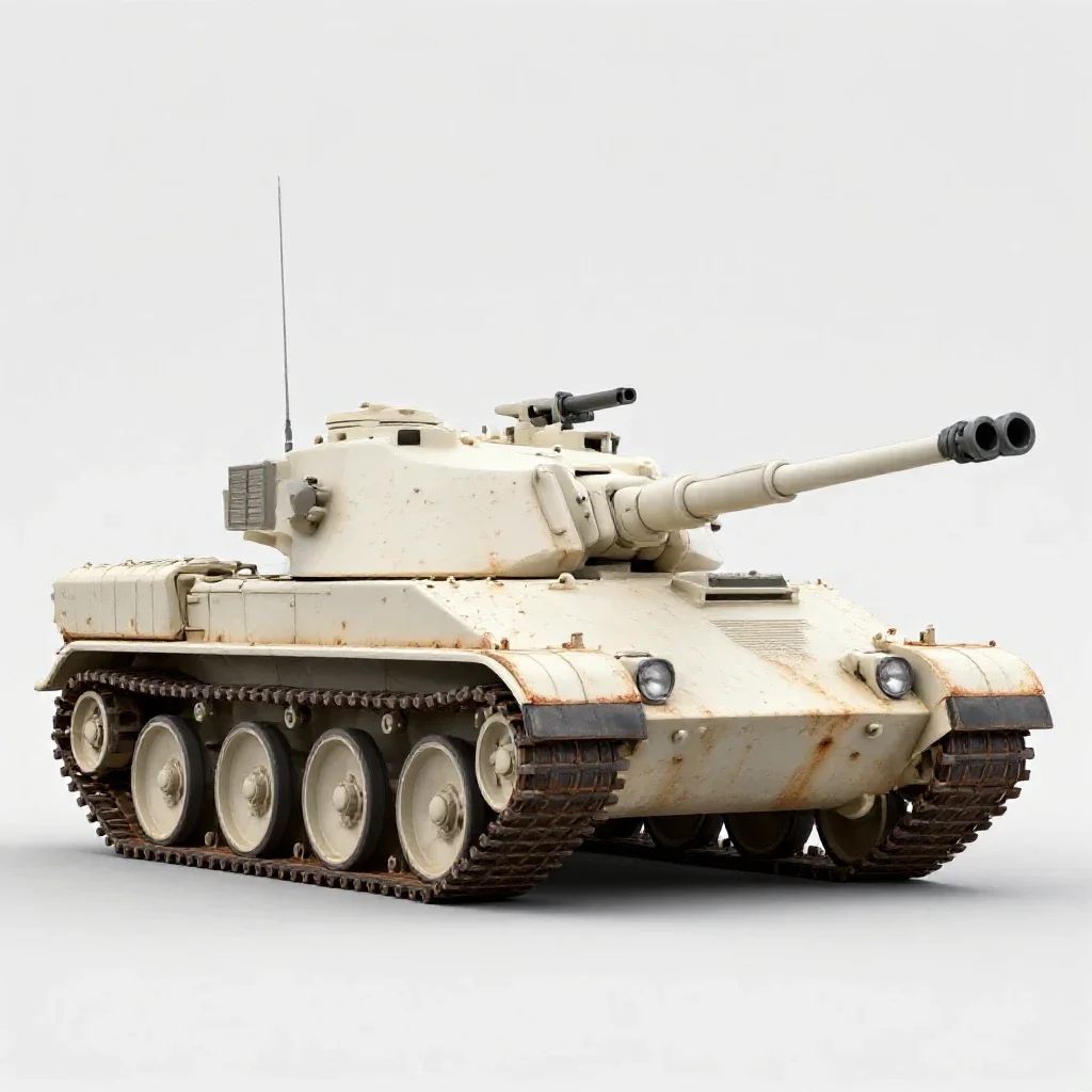 Tank destroyer isolated on a white background