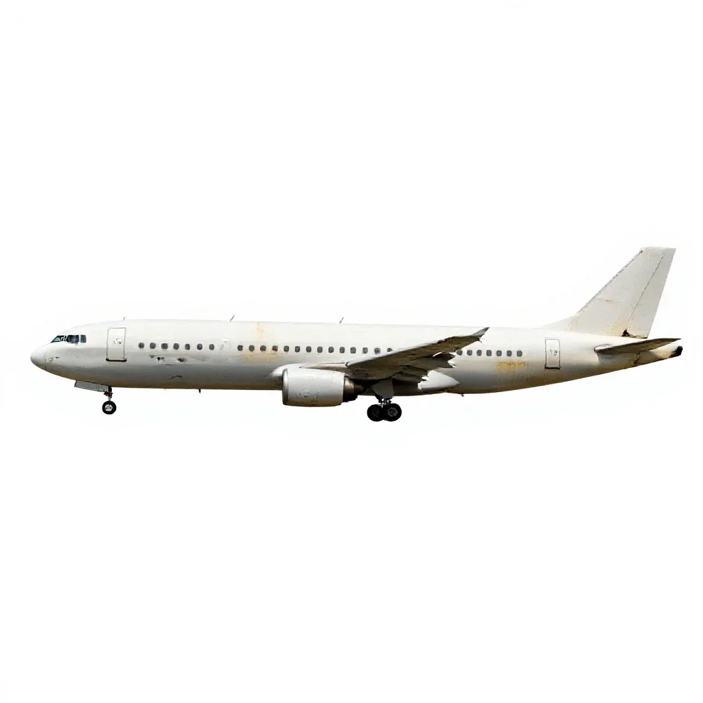 Tanker plane isolated on a white background