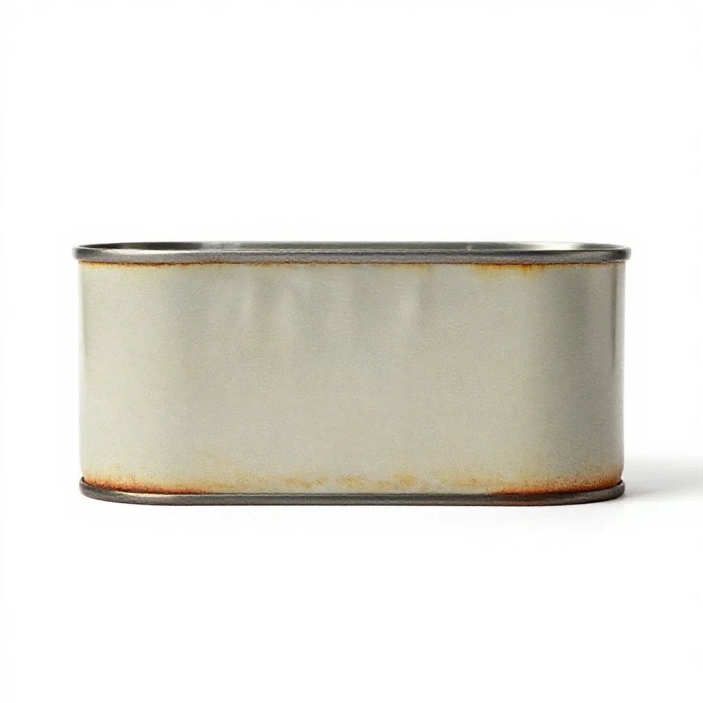 Tin can isolated on a white background