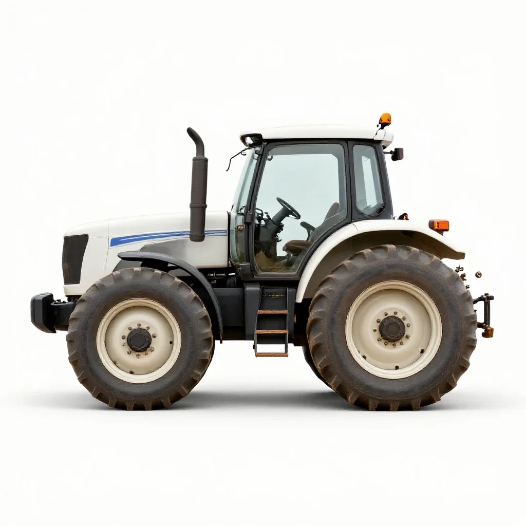 Tractor isolated on a white background