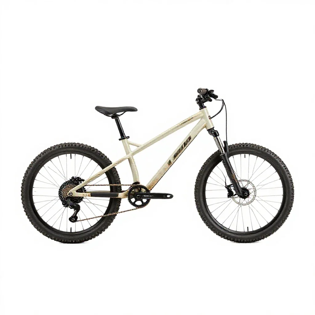 Trail bike isolated on a white background