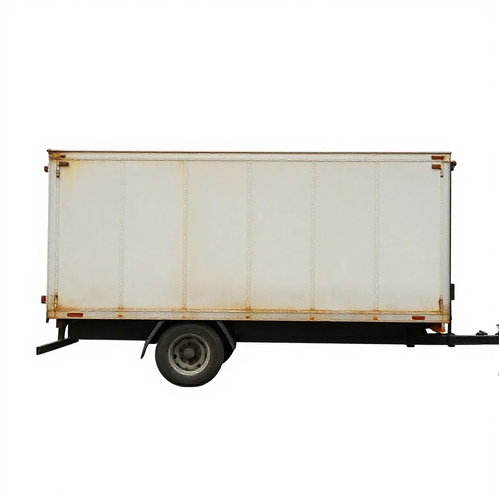 Trailer isolated on a white background