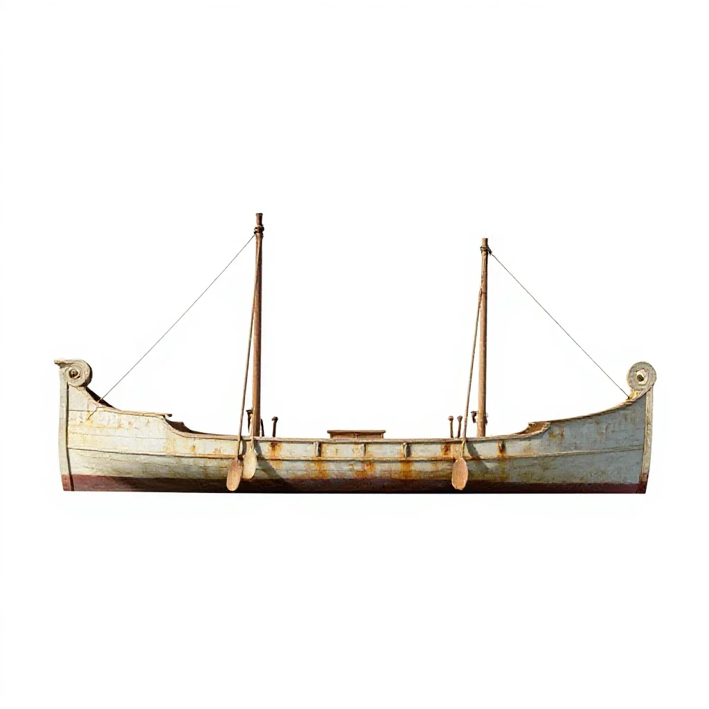Trireme isolated on a white background