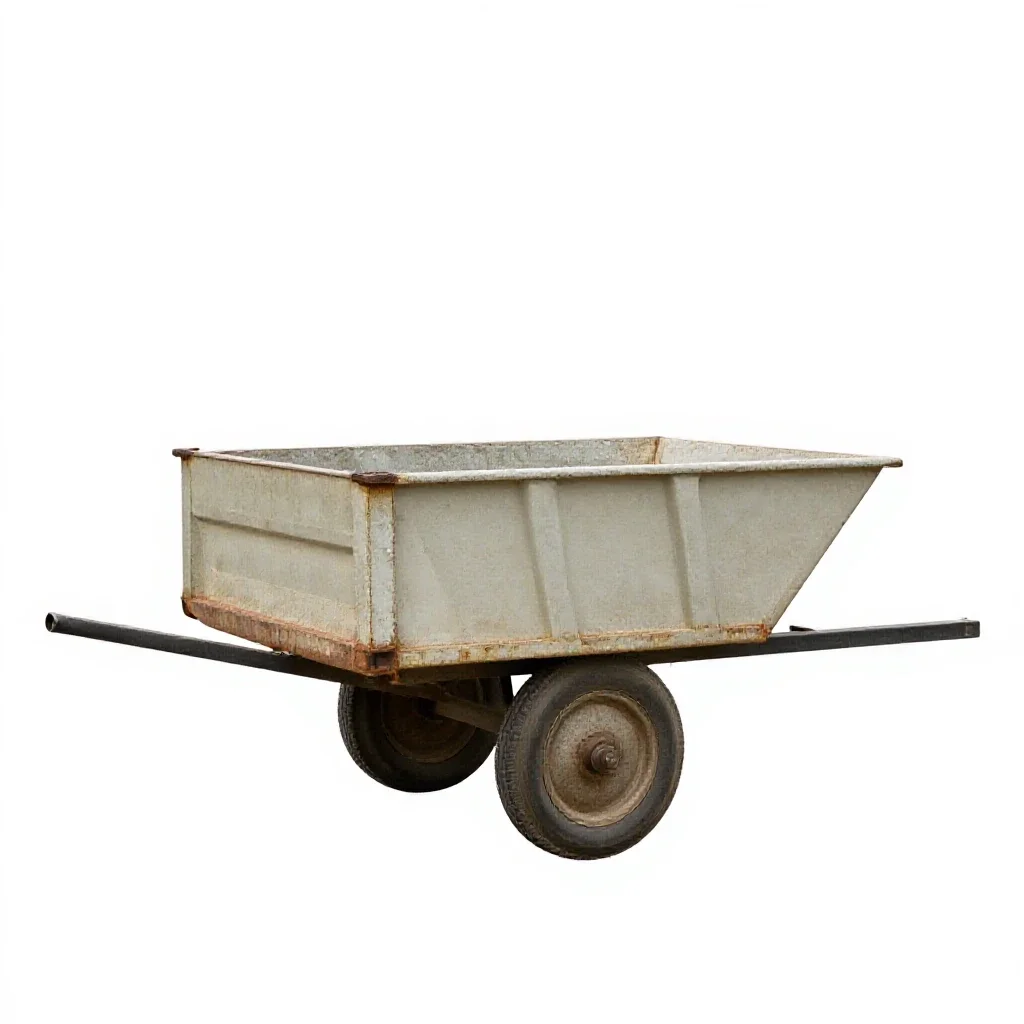Tumbrel isolated on a white background