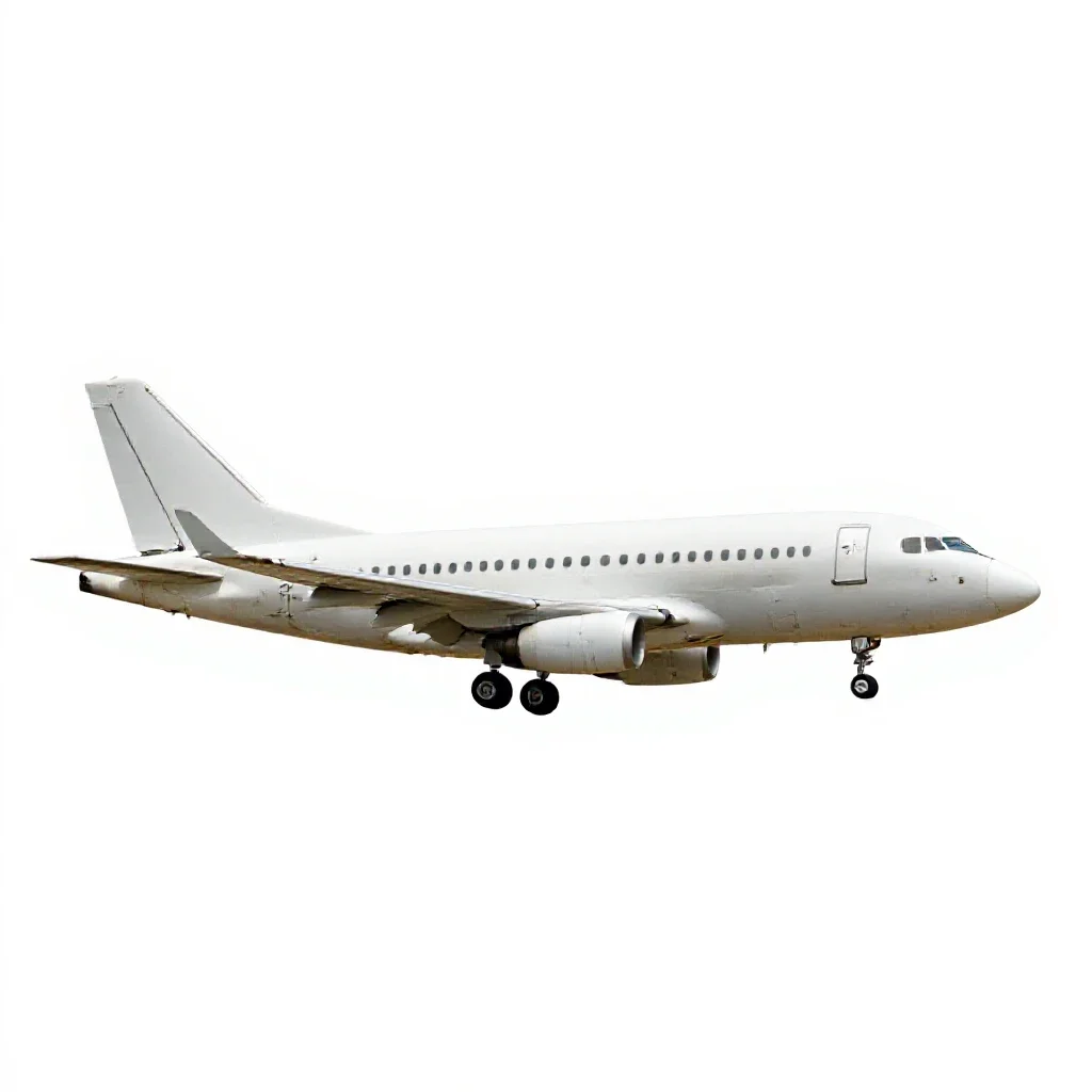 Twinjet isolated on a white background