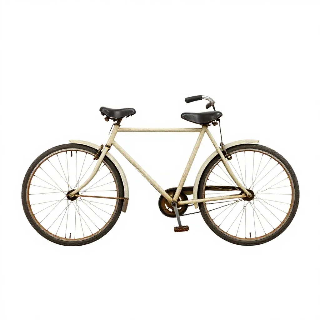 Velocipede isolated on a white background