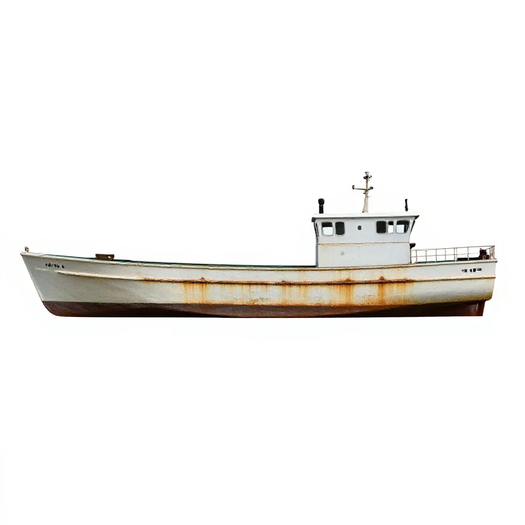 Vessel isolated on a white background