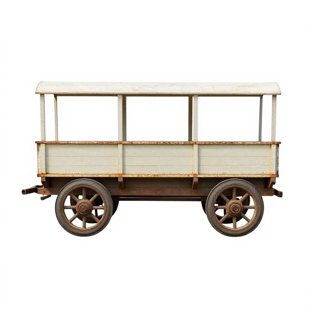 Wagon isolated on a white background
