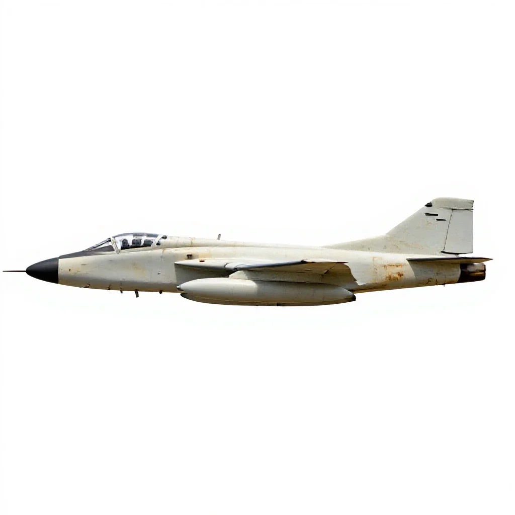 Warplane isolated on a white background