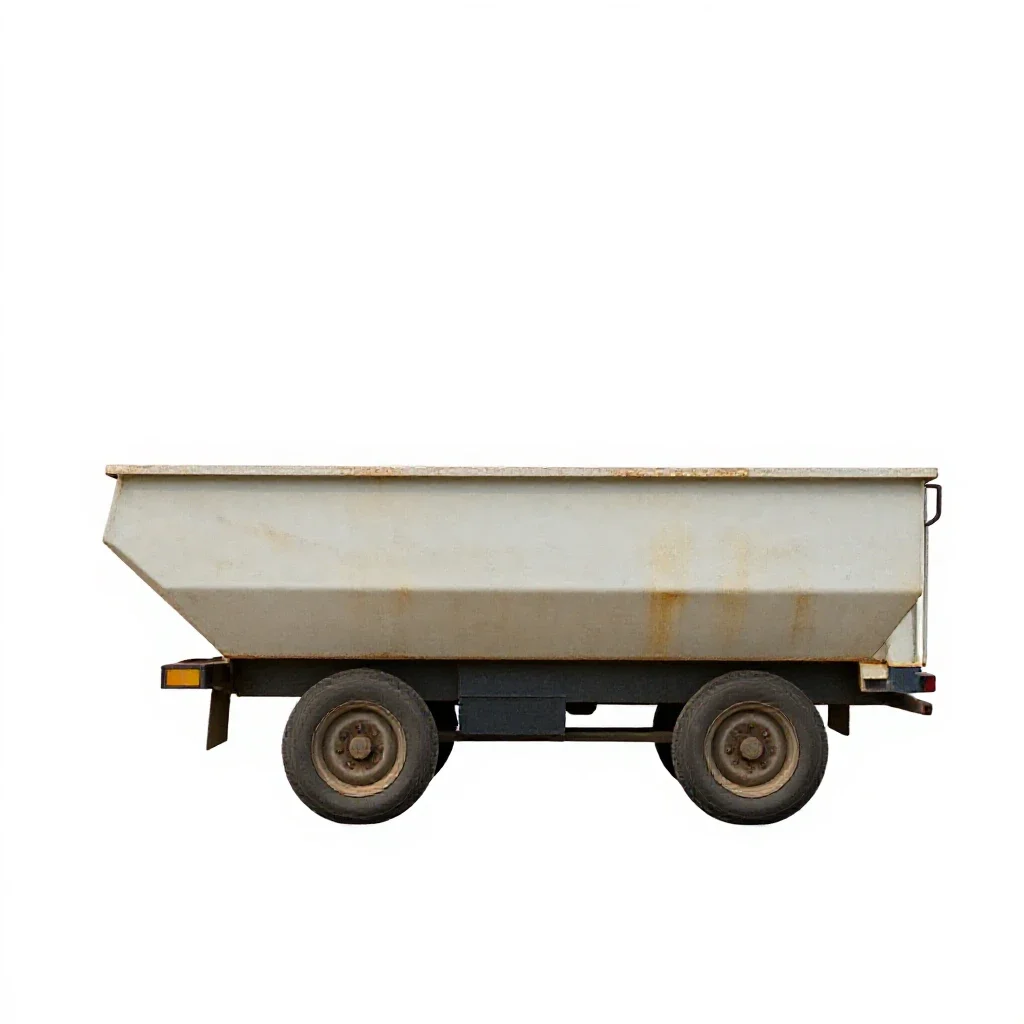 Water cart isolated on a white background