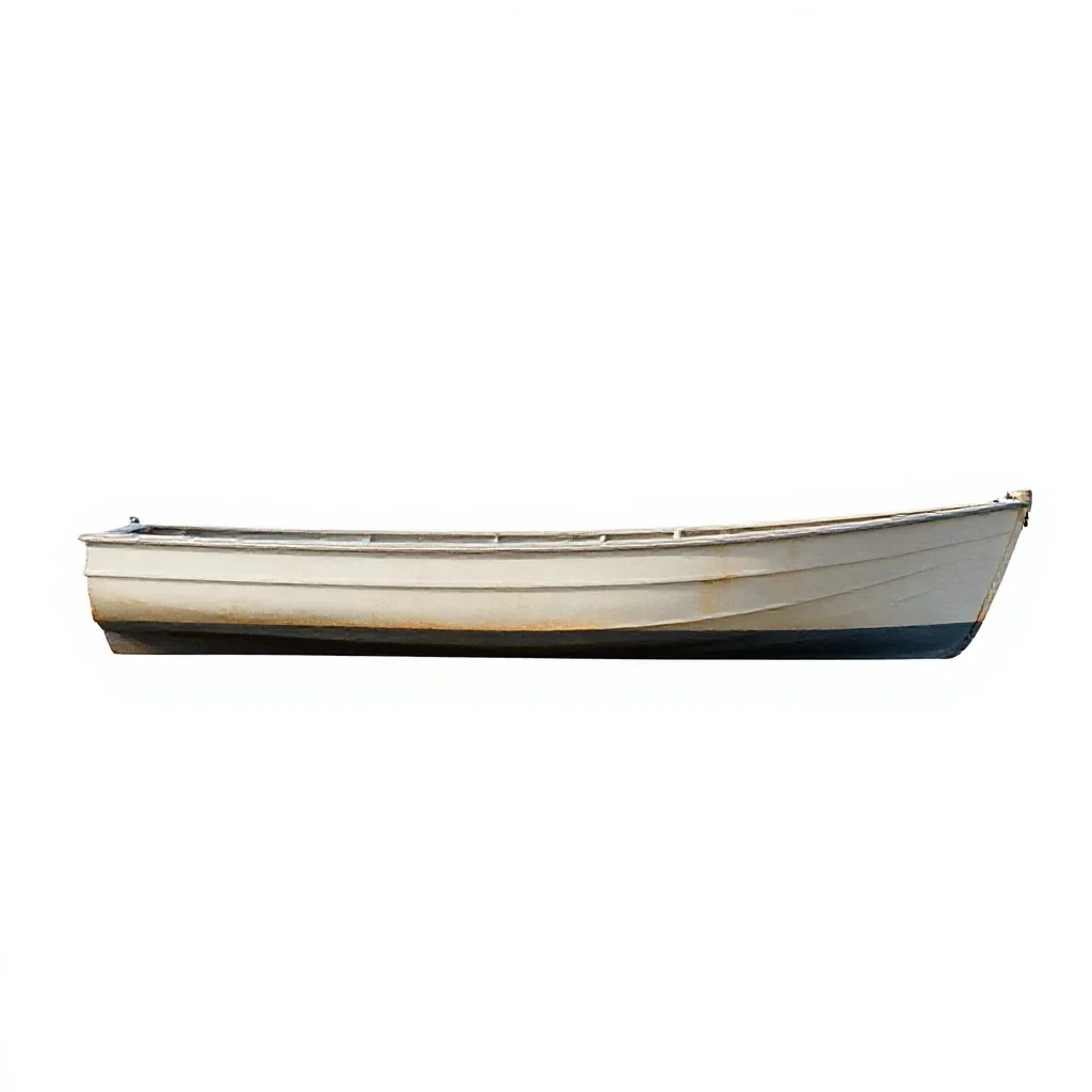 Whaleboat isolated on a white background