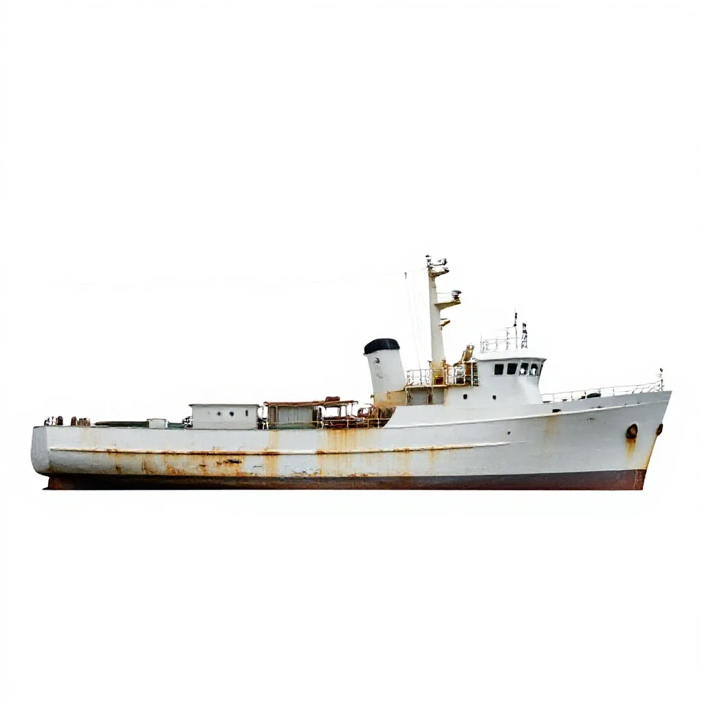 Whaler isolated on a white background
