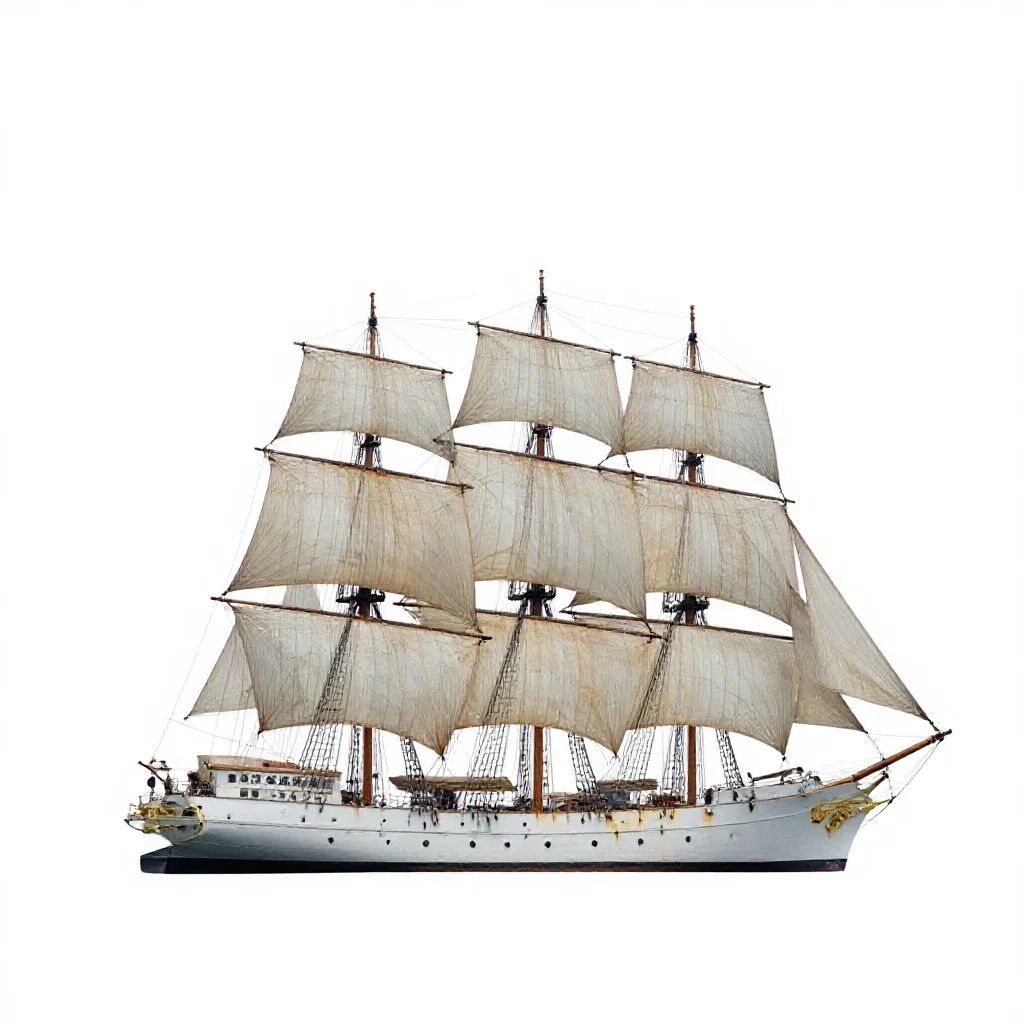 Windjammer isolated on a white background