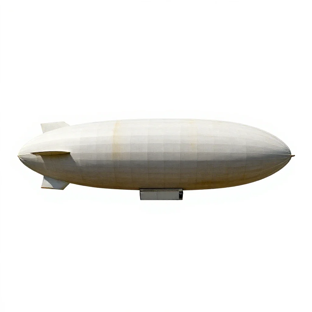 Zeppelin isolated on a white background